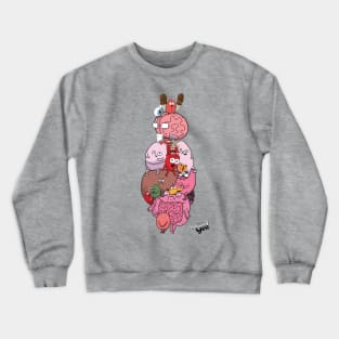 Anatomy Diagram Crewneck Sweatshirt